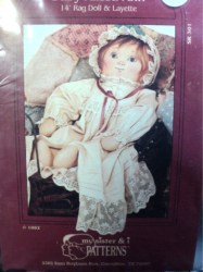 301 14''  BABY ALISSA ANN,OLD FASHION RAG DOLL,LAYETTE PATTERN